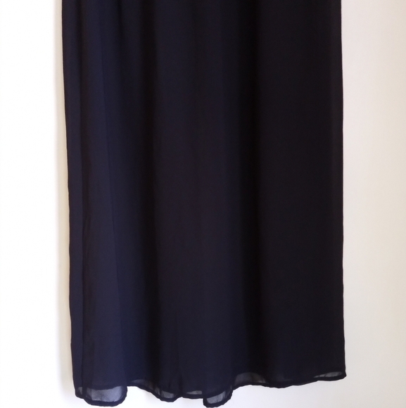 Tobi double spliced black mesh overlay maxi skirt in women's size small - Picture 8 of 11
